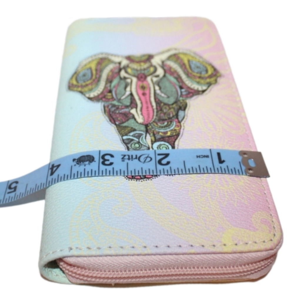 NEW Bohemian Elephant Long Wallet - Picture 11 of 14